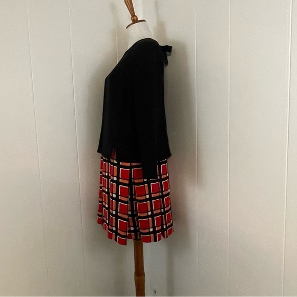 Marc Jacobs Toto Plaid Dress Women's XS Long Sleeve Crew Neck Tiered‎ - Picture 5 of 11